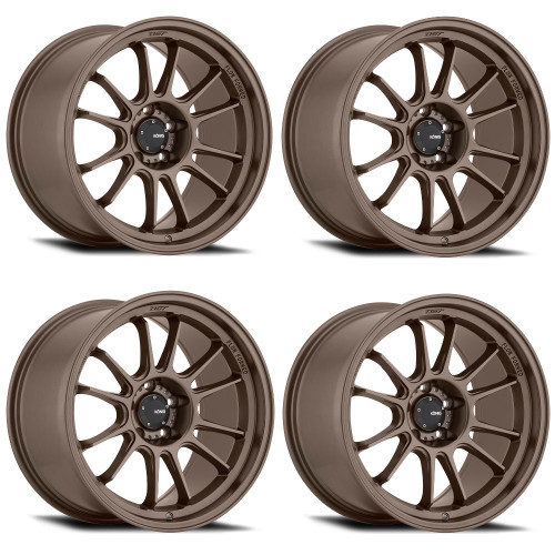 Set 4 17" Konig 47BZ Hypergram 17x9 4x100 Race Bronze Wheels 45mm Rims