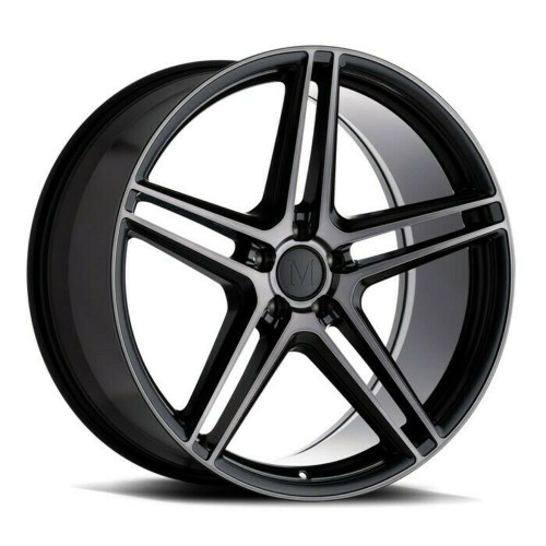 Mandrus Bremen 19x9.5 5x112 Gloss Black W  Mirror Cut Face Wheel 19" 29mm