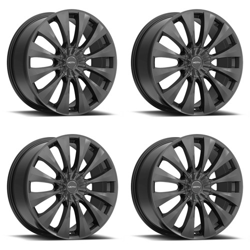 Set 4 18" Motiv 436B  18x7.5 Wheels 5x4.50 5x120 +42mm