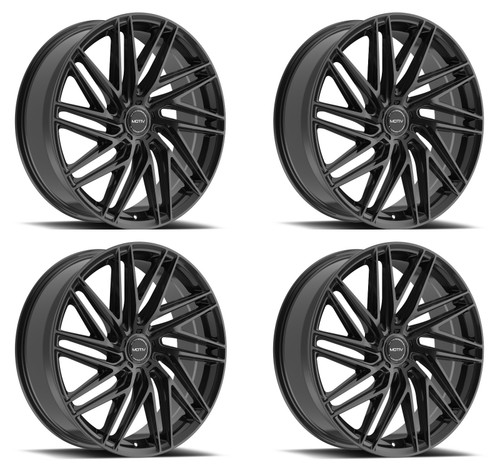 Set 4 17" Motiv 429B Align  17x7.5 Wheels 5x4.50 5x120 +40mm
