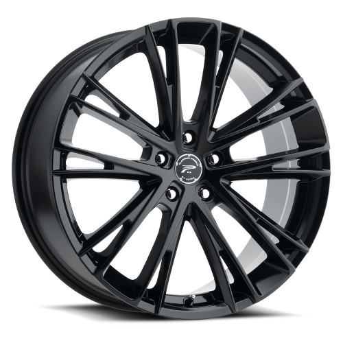 Set 4 20" Platinum 458BK Prophecy 20X8.5 5x115 Gloss Black with Clear-Coat 35mm