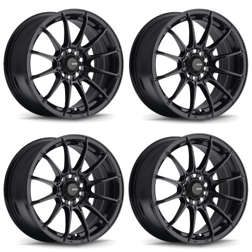 Set 4 15" Konig 39B Dial In  15x9 Wheels 4x100 +35mm