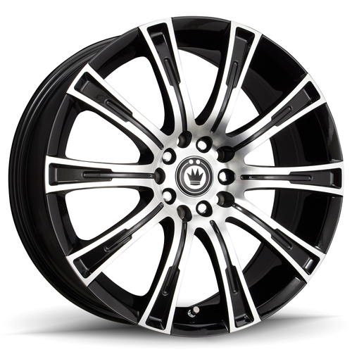 18" Konig 50MB Crown 18x8 5x4.5 Gloss Black with Machined Face Wheel 40mm Rim