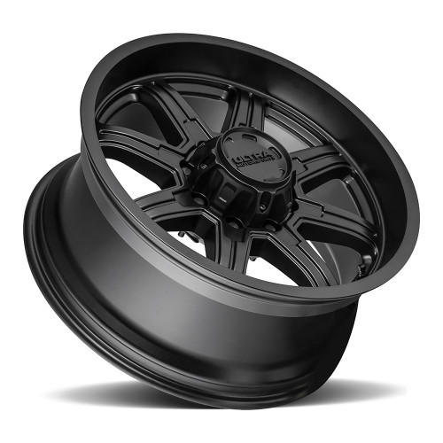 18" Ultra 229SB Menace Satin Black 18x9 Wheel 8x6.5 12mm For Chevy GMC Ram Ford