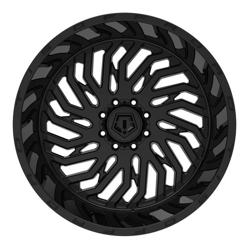 24" TIS 561B 24X14 8x170 Gloss Black w/Lip Logo Wheel -76mm Rim