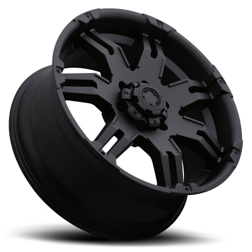 17" Ultra 238B Gauntlet 17x9 6x5.5 Matte Black Wheel 25mm For Chevy GMC Cadillac