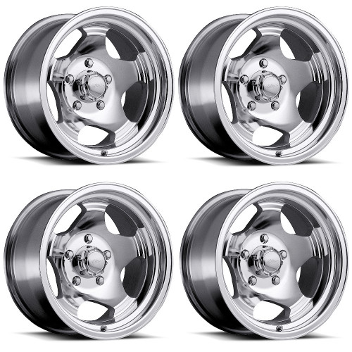 Set 4 15" Ultra 50K Machined Clear Coat 15x8 Wheels 5x4.5 -19mm Truck SUV Rims