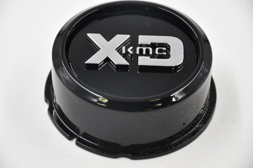 KMC XD Series Gloss Black w/Chrome Logo Wheel Center Cap Hub Cap T126L133-5H34-S3 3.625" KMC XD Series