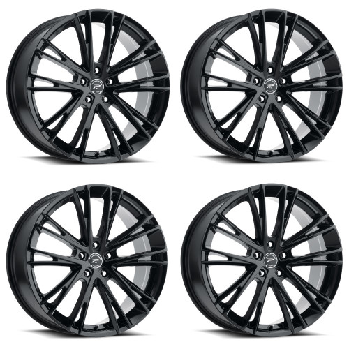 Set 4 18" Platinum 458BK Prophecy  18x8 Wheels 5x4.50 +40mm