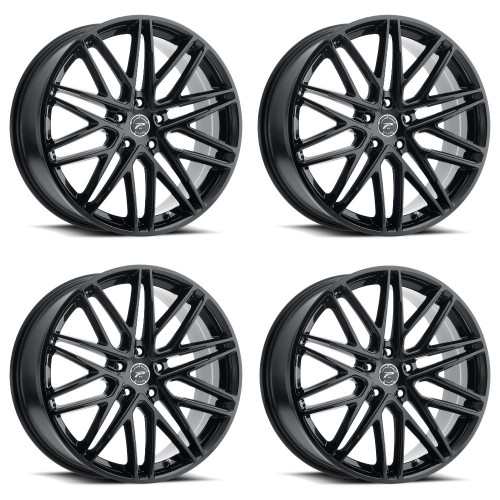 Set 4 17" Platinum 460BK Atonement  17x8 Wheels 5x4.50 +40mm