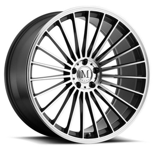 20" Mandrus 23 20x10 Gunmetal W/ Mirror Cut Face 5x112 Wheel 25mm Rim