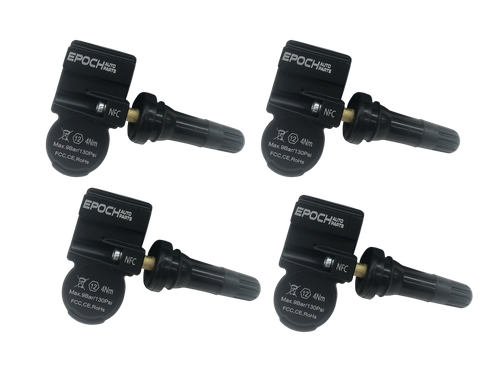 Set 4 TPMS Tire Pressure Sensors 433Mhz Rubber fits 02-03 Chrysler Town & Country