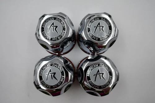 Set of 4 American Racing 1425000S Chrome 4.25-Inch Push-Thru Wheel Center Cap