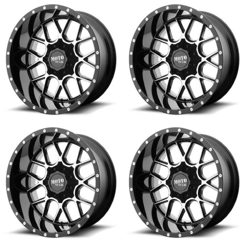 Set 4 Moto Metal MO986 Siege 20x9 6x135 6x5.5 Black Machined Wheels 20" 18mm