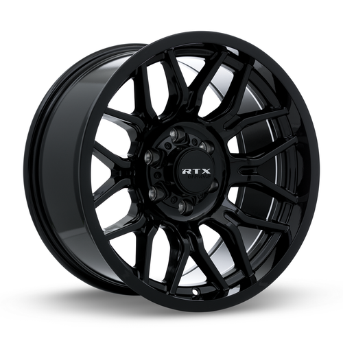 20" RTX Claw Gloss Black Wheel 20x10 5x5 -18mm Lifted For Jeep Wrangler Rim