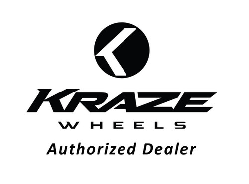 22" Kraze Double Down 22x8.5 Gloss Black 5x4.25 5x4.5 Wheel 38mm Performance Rim
