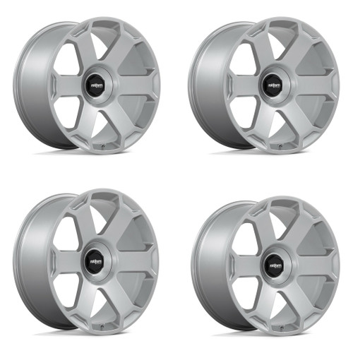Set 4 Rotiform Avs 22x10.5 5x112 Gloss Silver Wheels 22" 10mm Rims