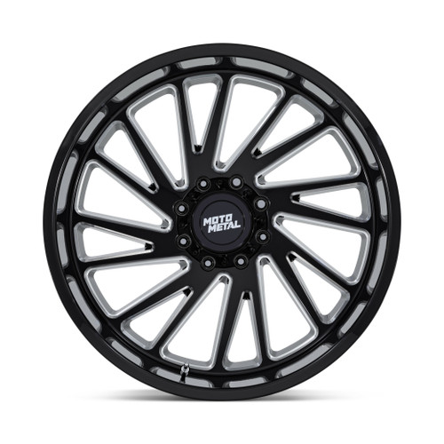 20" Moto Metal MO811 Combat 20x10 8x180 Gloss Black Milled Wheel -18mm Truck Rim