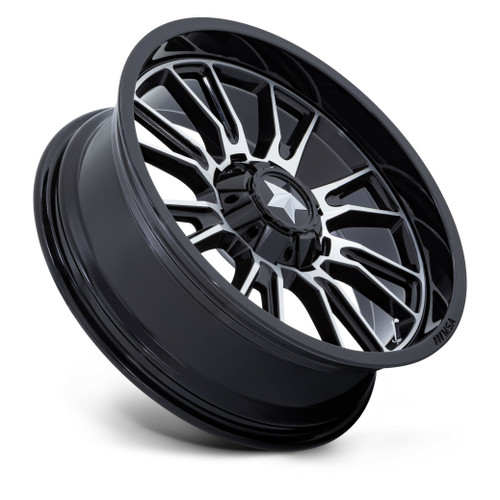 MSA Offroad Wheels M51 Thunderlips 15x7 4x137 4x156 Black Machined Wheel 15" 10