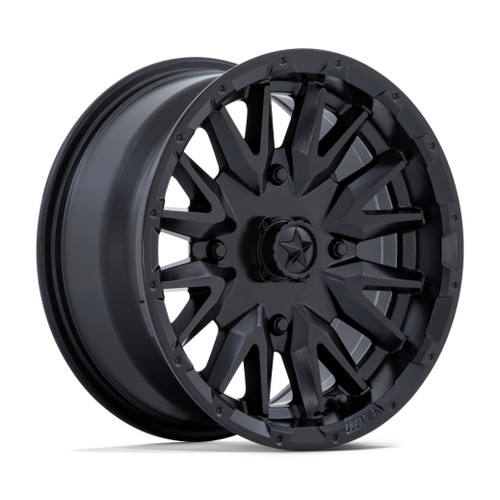 Set 4 MSA Offroad M49 Creed 15x7 4x137 Matte Black Wheels 15" 10mm Rims