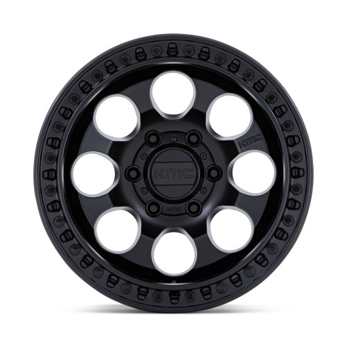 KMC KM550 Riot Sbl 18x9 6x5.5 Satin Black Wheel 18" 18mm Rim For Hummer