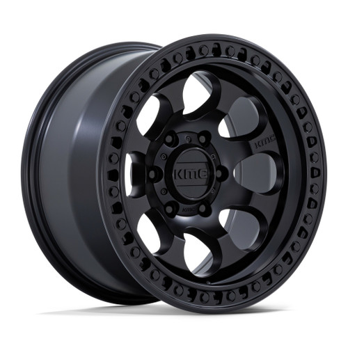 KMC KM550 Riot Sbl 17x9 6x5.5 Satin Black Wheel 17" -12mm Rim