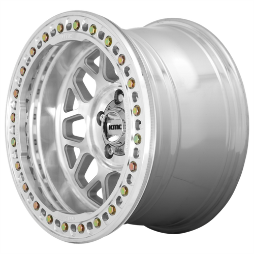 KMC KM235 Grenade Crawl Beadlock 18x9 6x5.5 Machined Wheel 18" -24mm Rim