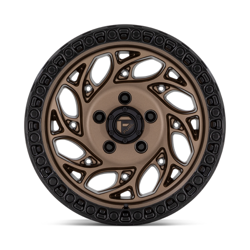 18" Fuel 1PC D841 Runner OR 18x9 6x5.5 Bronze Black Ring Wheel -12mm Lifted Rim