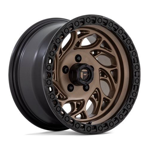 Set 4 Fuel D841 Runner OR 18x9 5x5 Bronze With Black Ring Wheels 18" -12mm