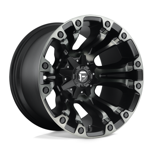 Set 4 Fuel D851 Vapor 20x9 8x6.5 Matte Black Gray Tint Wheels 20" 1mm Rims