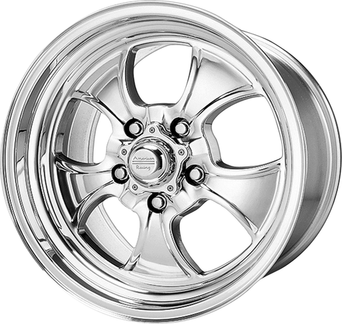 17x7 5x4.75 Polished Wheel American Racing Vintage VN450 Hopster 0mm Classic Rim