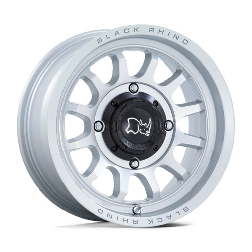 Black Rhino Powersports Rapid Utv 15x7 4x156 Hyper Silver Machined Rim 15" 10mm