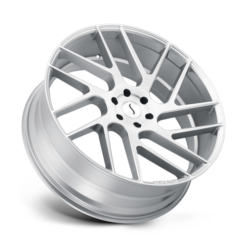 Status Juggernaut 20x9 5x5.5 Silver W/ Brushed Machined Face Wheel 20" 20mm Rim