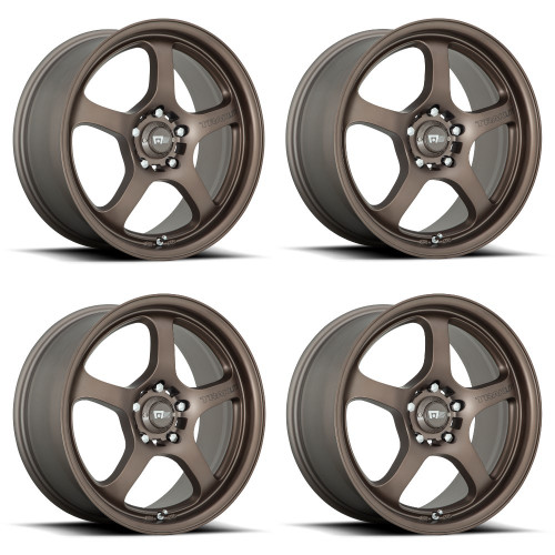 Set 4 Motegi MR131 17x7 5x100 Matte Bronze Wheels 17" 45mm Rims