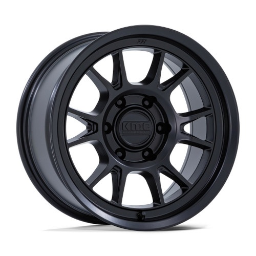 Set 4 KMC KM729 Range 17x8.5 6x5.5 Matte Black Wheels 17" -10mm Rims