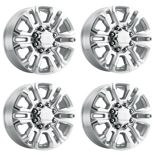 Set 4 Performance Replicas PR207 20x8.5 8x6.5 Chrome Wheels 20" 15mm Rims