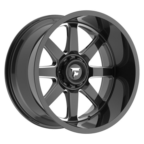 Set 4 20" Fittipaldi Wheels FA16BM 20x12 8x6.5 -51mm Gloss Black Milled Rims