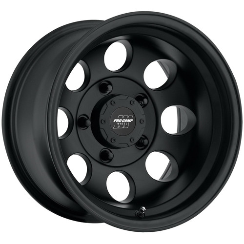 Set 4 Pro Comp PA69 Vintage 16x8 6x5.5 Flat Black Wheels 16" -12mm Rims