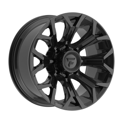 20" Fittipaldi Wheel FA21B 20x10 Gloss Black 5x5 5x5.5 -19mm For Jeep Dodge Ram