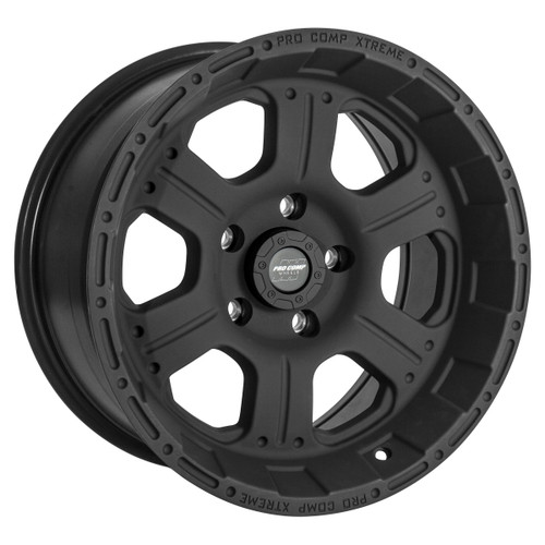 Set 4 Pro Comp PA89 Kore 16x8 6x5.5 Flat Black Wheels 16" 0mm Rims