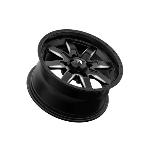 MSA Offroad Wheels M25 Rocker 14x7 4x110 Milled Satin Black Wheel 14" 10mm Rim