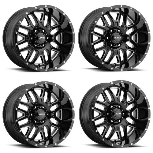 Set 4 20" Ultra 203BM Hunter  20x10 Wheels 6x5.50 -25mm