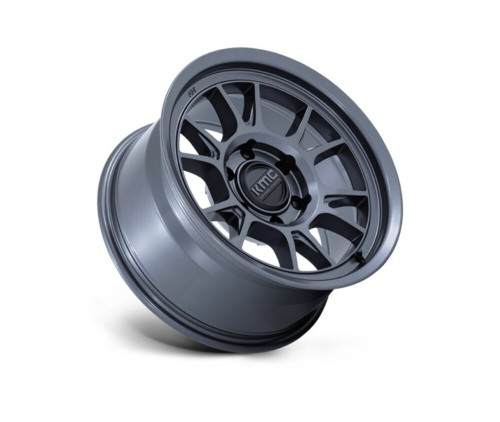 KMC KM729 Range 17x8.5 5x5 Matte Anthracite Wheel 17" -10mm Lifted For Jeep Rim
