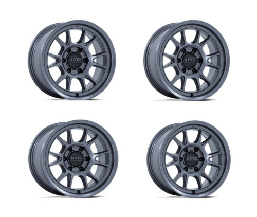 Set 4 KMC KM729 Range 17x8.5 5x5 Matte Anthracite Wheels 17" -10mm Rims Set 4 KMC KM729 Range 17x8.5 5x5 Matte Anthracite Wheels 17" -10mm Rims