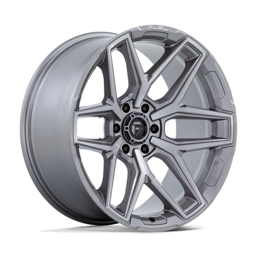 Set 4 17" Fuel Flux 17x9 5x5 -12mm Platinum Wheels Lifted For Jeep Truck Rims