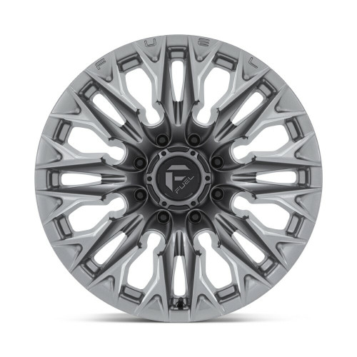 20" Fuel 1PC D806 Flame 20x9 8x180 1mm Platinum Wheel For Chevy GMC Truck Rim