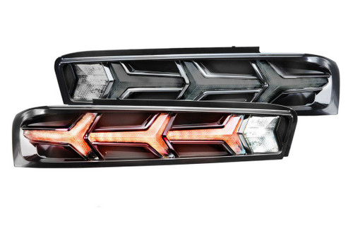 Morimoto XB LED Tails LF401 Tail Lights For Chevrolet Camaro 16-18 Pair / Lambo / Smoked
