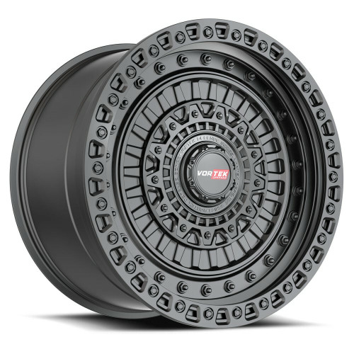 20" Vortek Matte Black VRD-703 20x9.5 8x170 8x180 -18mm For Ford Chevy GMC Wheel