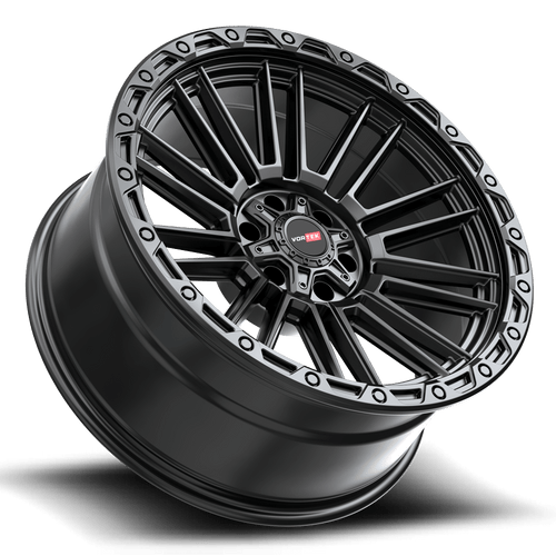20" Vortek Satin Black VRT-604 20x9.5 5x5.5 5x150 -18mm For Toyota Dodge Wheels