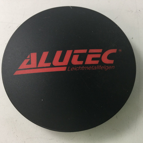 Alutec Black Red Logo Custom Wheel Center Cap 64mm N32